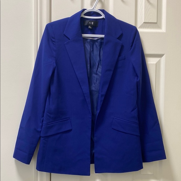 NWOT Forever 21 Royal Blue Blazer - Picture 1 of 4